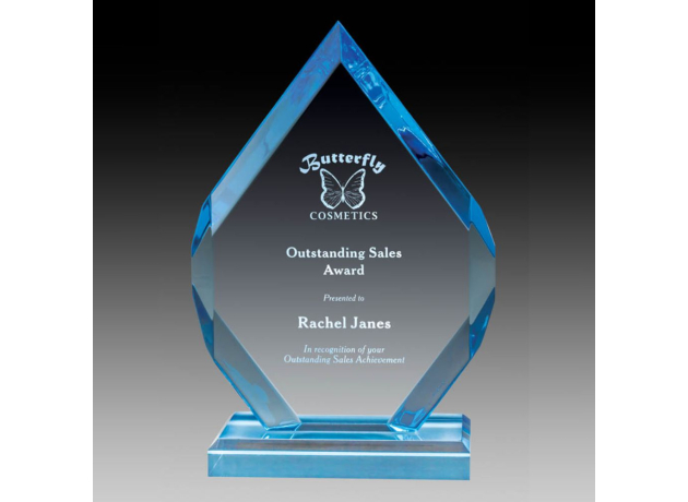 personalized-custom-blue-sapphire-acrylic-award-arrowhead-7.75